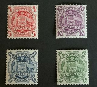 Australia Sg 224a/d 1948 Mnh Commonwealth Coat Of Arms High Values