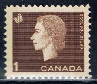 Canada 401pii (3) 1963 1 Cent Brown Queen Elizabeth Ii Tagged W2b Cv$5.  00