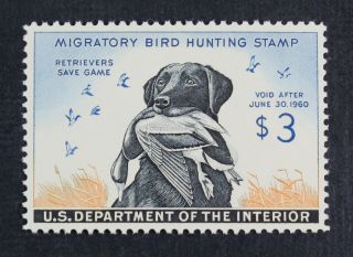 Ckstamps: Us Federal Duck Stamps Scott Rw26 $3 Nh Og Lightly Gum Crease
