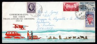 Australia 1957 Trans Antarctic Crossing Fdc & Scotts Base Cds Ws14571
