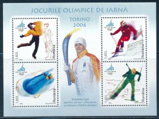 Romania - Turin Olympic Games Sports Sheet (2006)