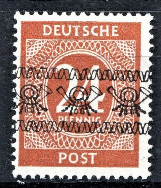 German - 1948 Currency Reform 25pf Ribbon Overprint - Sga78 - Nh Cv £130