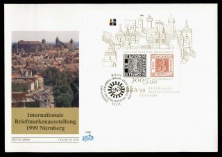 Dr Who 1999 Germany 150 Years Of Stamps S/s Fdc Lc128548