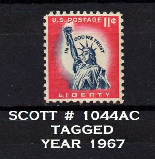 United States,  Scott 1044ac,  Tagged Stamp Of Statue Of Liberty,  Variety,  Mnh