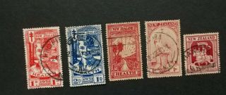 Zealand 1930s Various Health Issue Stamps