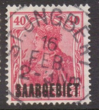 Germany Saargebiet Postmark / Cancel " St.  Jngbert " 1924