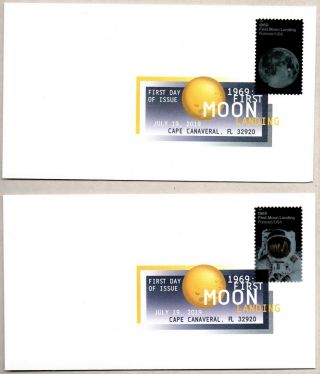 2019 Fdc Dcp First Moon Landing July 20,  1969