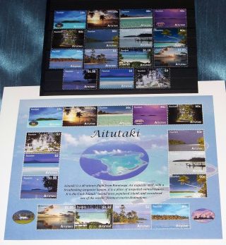 Aitutaki,  Cook Islands 2010 Best Lagoon Stamps And S/s,  Sc 547 - 561,  561a