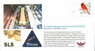2018 Sls Orion Liquid Hydrogen Fuel Tank Arrives Marshall Sfc 24 December