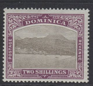 Dominica - 1903 - 07 2/ - Grey - Black & Purple Sg 34 Mounted