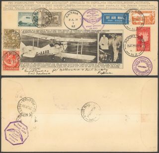 Zealand 1934 - 1st Flight Air Mail Cover To Papua 28295/23