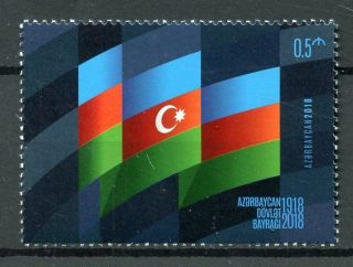 Azerbaijan 2018 Mnh Flag Day 1v Set Flags National Emblems Stamps