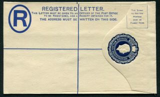 Malaysia (penang) 1949 20c Postal Stationery Registered Env.  Isc Re.  1