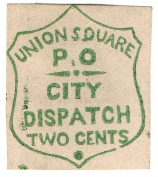 (i.  B) Us Local Post : Union Square Post Office 2c