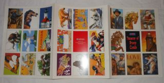 Treasury Of Stamp Cards 1995 United States Postal Service Usps Collectible Trade