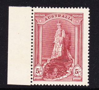 Australia 1937 - 49 5/ - Claret Sg 176 Mnh.
