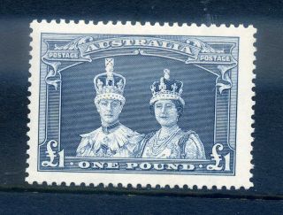 Australia 1937 £1 Robes Csp Fine Mnh