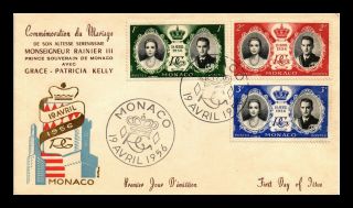 Dr Jim Stamps Grace Kelly Royal Wedding Monaco Fdc Combo Cover