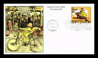 Dr Jim Stamps Us Yellow Kid Classic American Comics First Day Cover Mystic