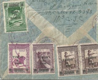 1947 Timor Scarce Airmail Cover to South Africa 2