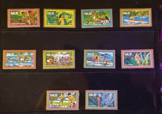 Niue Stamps - C1 - C10 - Scenes Of Niue - Complete Airmail Set - Mnh Xf - 1979