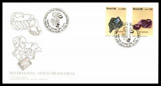Mayfairstamps Brazil Fdc 1989 Minerals Combo First Day Cover Wwb_46849