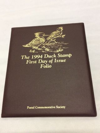 The 1994 Duck Stamp First Day Of Issue Folio