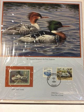 The 1994 Duck Stamp First Day Of Issue Folio 5