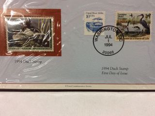 The 1994 Duck Stamp First Day Of Issue Folio 6