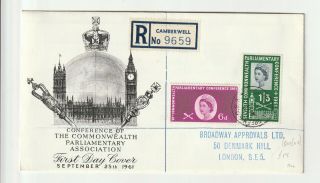 Gb Qeii 1961 - Fdc Parlimentary Conference - Camberwell Registered Cover