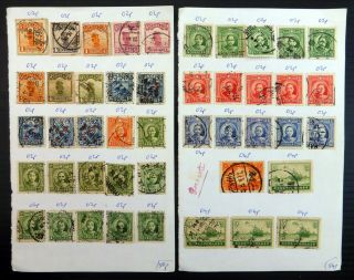 China Mint/used Mixed On 4 Pages From Ex Old Approval Books Bq104