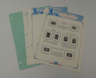 White Ace United Nations Supplement UN - 27 1979 Historical Stamp Album Pages 2