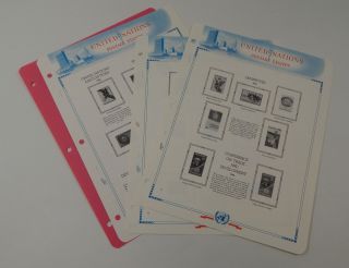 White Ace United Nations Supplement UN - 24 1976 Historical Stamp Album Pages 2