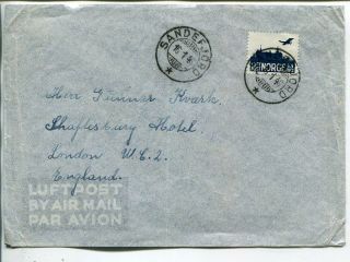 Norway Air Mail Cover To England 16.  1.  1946