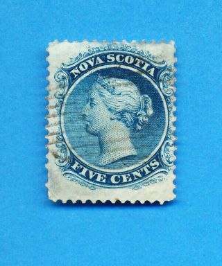 Nova Scotia - Scott 10 - - 5 Cents Blue
