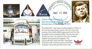 2019 Orion Em - 1 Crew & Esa Service Modules Mated Kennedy Space Center 10 May