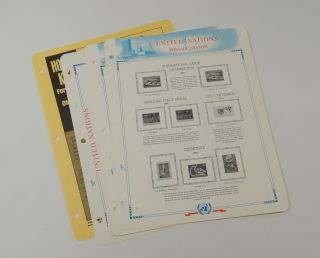 White Ace United Nations Supplement UN - 22 1974 Historical Stamp Album Pages 2