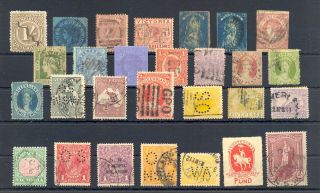 Australia,  States - - 28 Stamps - Unsorted - Incl.  Back Of Book - - - F/vf