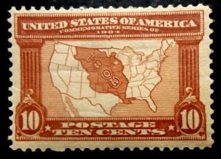 Buffalo Stamps: Scott 327 Louisiana Purchase,  Hr/og & Vf,  Cv = $130
