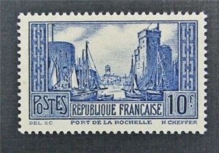 Nystamps France Stamp 252 Og H $70