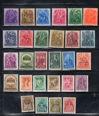 Hungary Magyar Poste Europe Stamps & Hinged Some Sets Lot 549