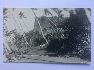 Pitcairn Island Postal Agency rare postmark on GVI NZ - Main Road Pitcairn 2