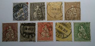 Switzerland Suisse 1862 - 1881 Better Values Mainly Fine/as Photos €400.