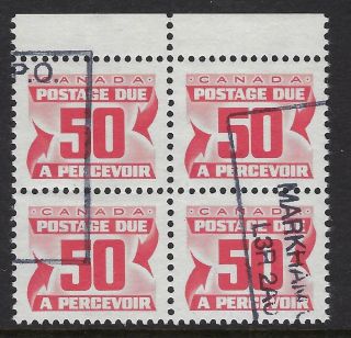 Scott J40: 50c Postage Due,  Last Issue As A Block Of 4,  Vf