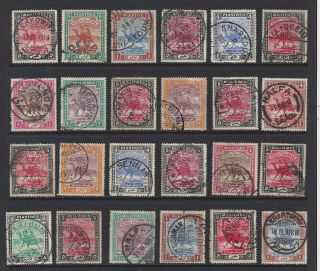 Su Dan 1900 - 1940 Camel And Mailbag,  20,  Different Cds Cancels
