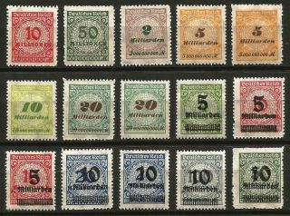 Germany Weimar Republic 1923 Mnh - Single High Inflation Definitives/officials