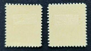 Canada Stamps,  Scott 113 & 114,  7c KGV 