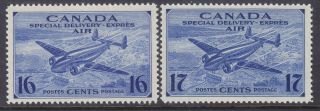 Canada Ce1 - 2 Mnh Og 1942 - 43 Air Post Special Delivery Set Very Fine