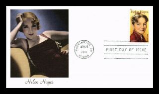 Dr Jim Stamps Us Helen Hayes Film Stage Actress First Day Fleetwood Cover