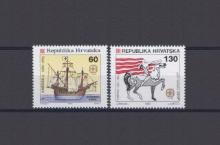 Croatia,  Europa Cept 1992,  Discovery Of America By Columbus,  Mnh